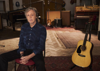 Sir Paul McCartney, seen in Studio 2 of Abbey Road Studios