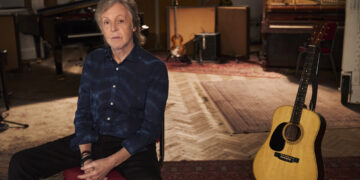 Sir Paul McCartney, seen in Studio 2 of Abbey Road Studios